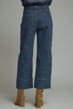 Entro Solid Wide Leg Pants in Dark Denim