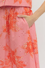 Entro Botanical print midi skirt