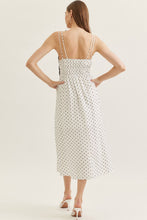 Entro Polka dot sleeveless midi dress