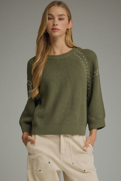 The Jasmine Sweater in Olive