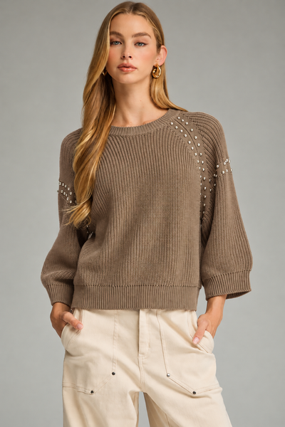 The Jasmine Sweater in Taupe