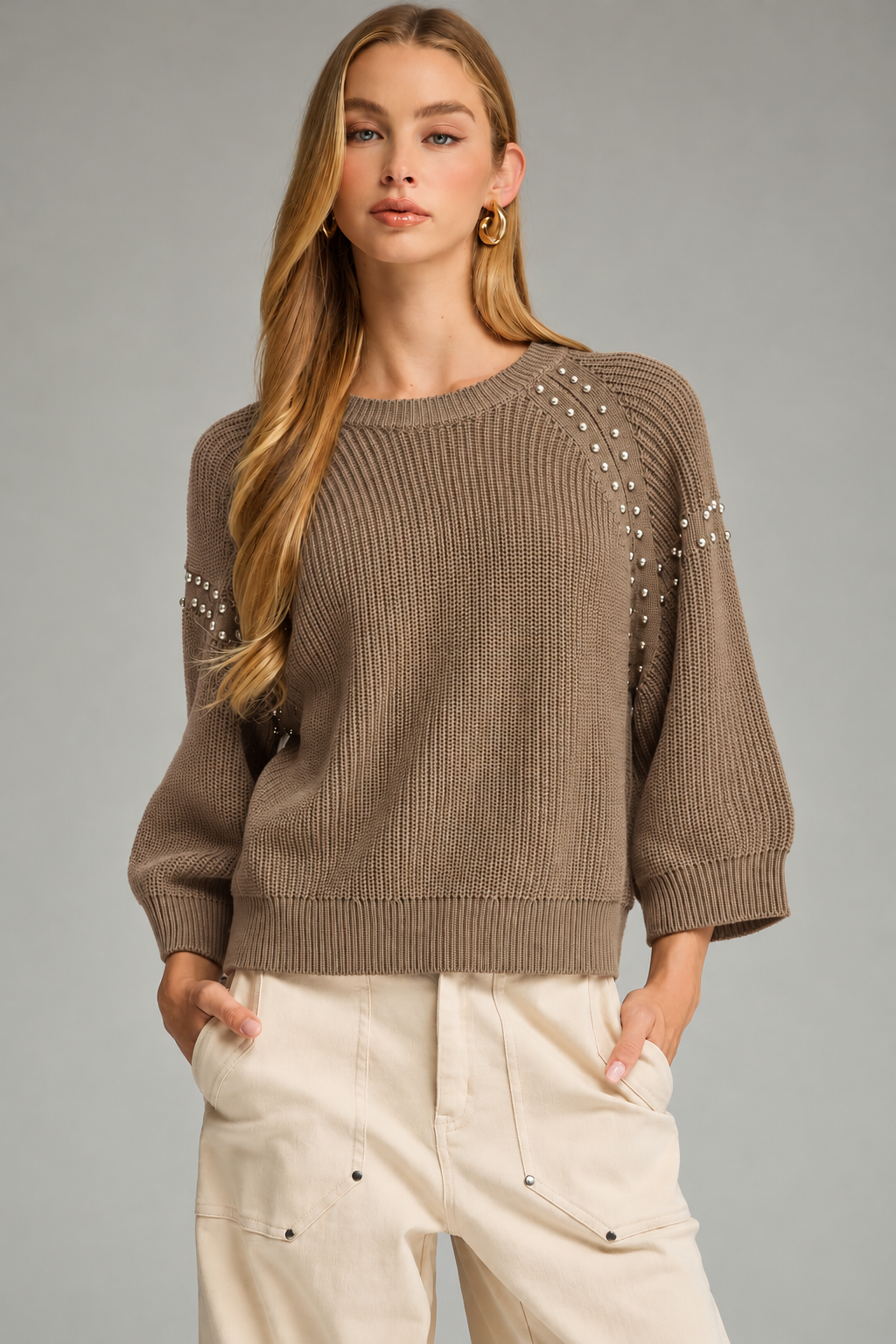 The Jasmine Sweater in Taupe