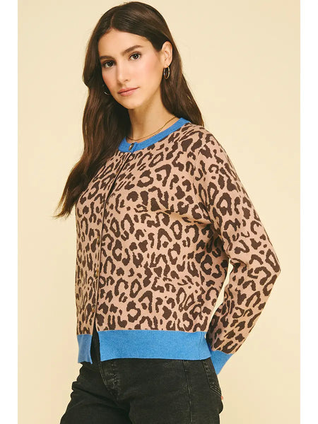 Pinch Leopard Print Cardigan