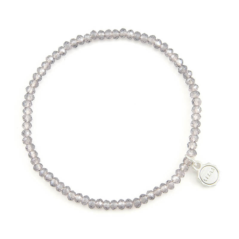 Lizas Fineville 3mm Crystal Bracelet- Light Lavender