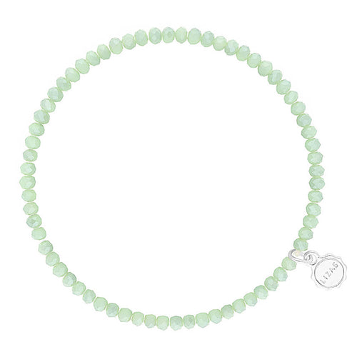 Lizas Fineville 3mm Crystal Bracelet- Lime Green