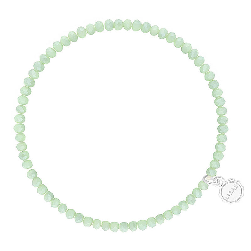 Lizas Fineville 3mm Crystal Bracelet- Lime Green