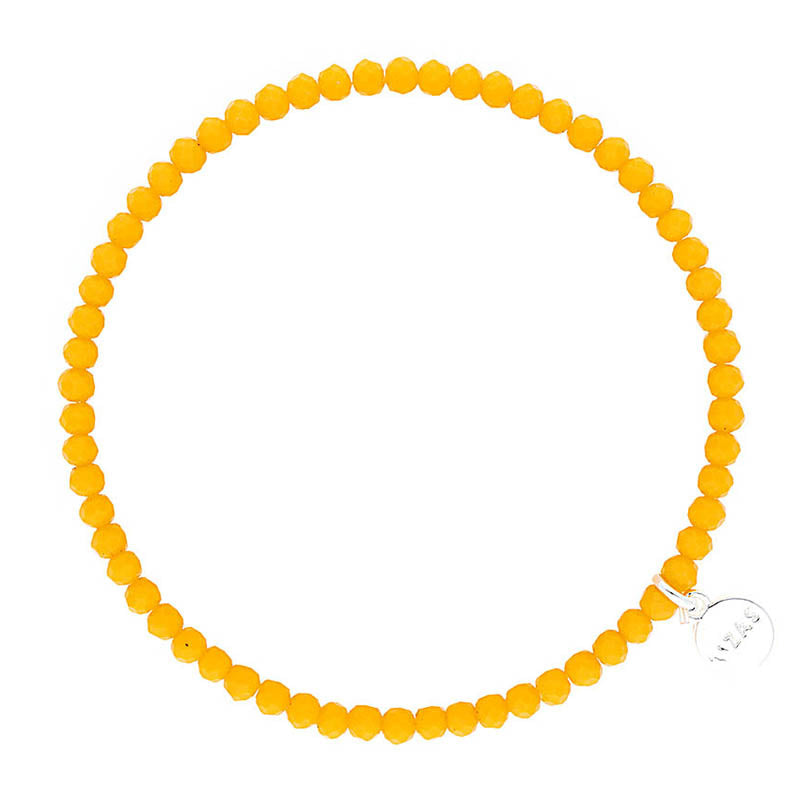 Lizas Fineville 3mm Crystal Bracelet- Orange