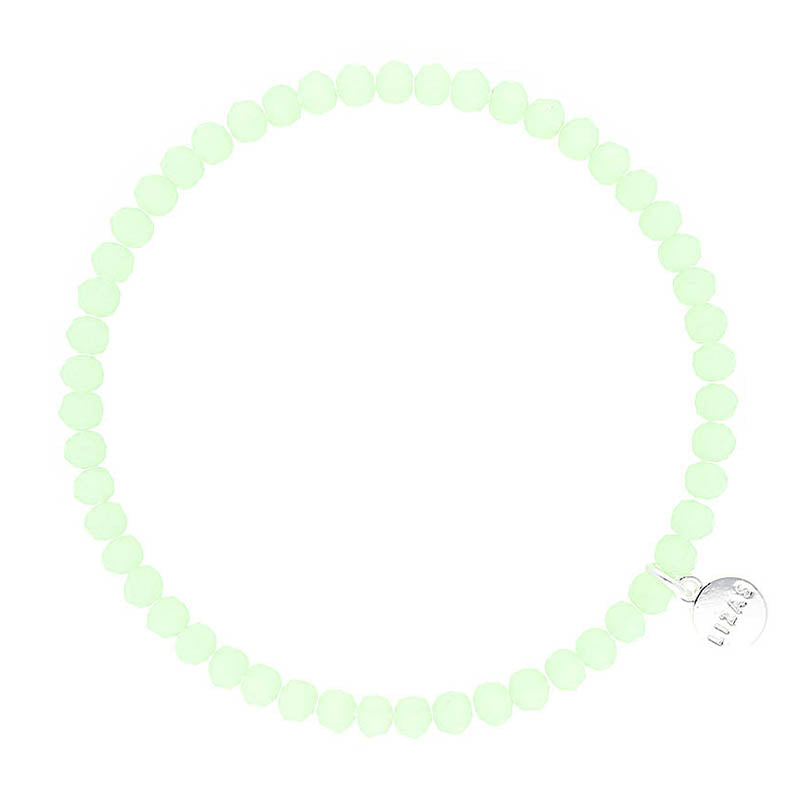 Lizas Fineville 3mm Crystal Bracelet- Pastel Green