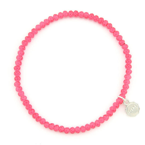 Lizas Fineville 3mm Crystal Bracelet- Ruby