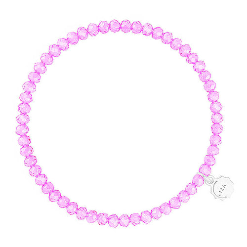 Lizas Knoxville 4mm Crystal Bracelet- Soft Rose
