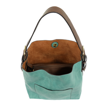 Joy Susan Classic Hobo True Turquoise with Coffee Handle