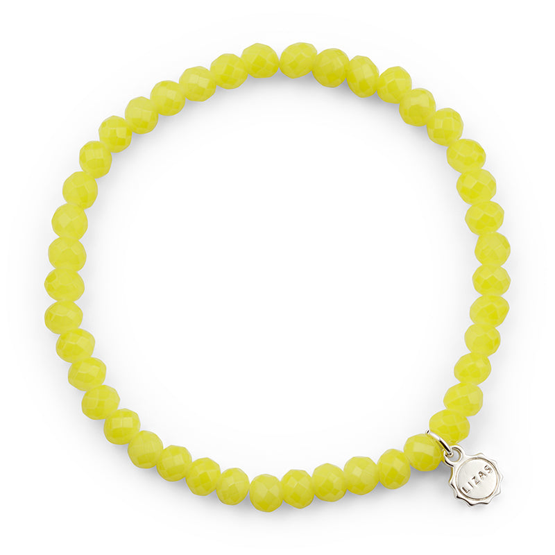 Lizas Nashville 6mm Crystal Bracelet- Citrine