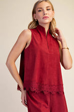 Celeste Top in Burgandy