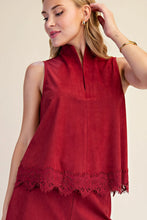Celeste Top in Burgandy