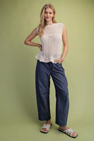 Easel Sleeveless Knitted Sweater