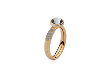 Qudo Gold Deluxe Ring with Canino Top