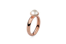 Qudo Rose Gold Sm Ring with Canino Top
