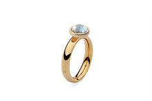 Qudo Gold Sm Ring with Canino Top