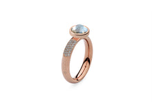 Qudo Rose Gold Deluxe Ring with Canino Top