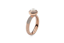 Qudo Rose Gold Deluxe Ring with Tondo Deluxe Top