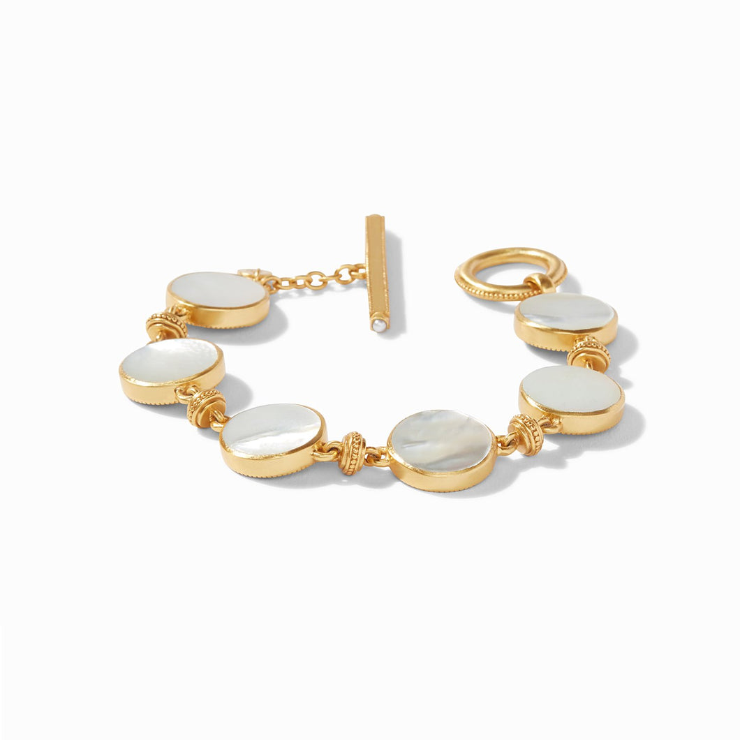 Julie Vos Coin Double Sided Bracelet - Mother of Pearl