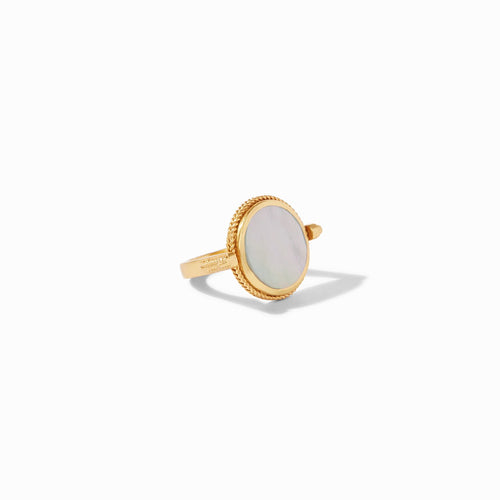 Julie Vos Coin Revolving Ring - Mother of Pearl