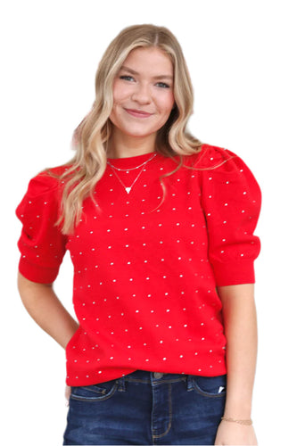 Lady in Red Sweater