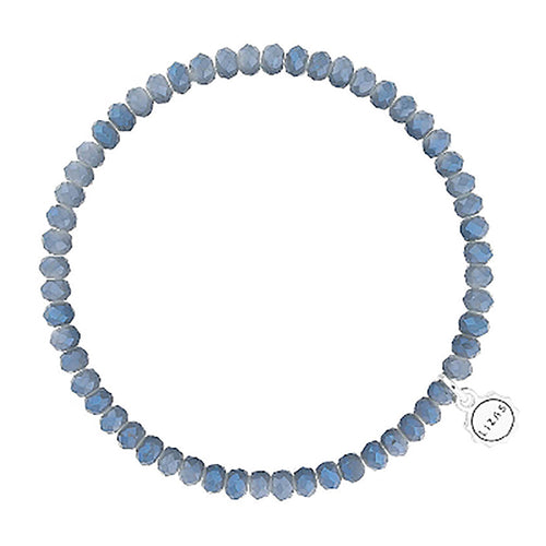 Lizas Knoxville 4mm Crystal Bracelet- Denim
