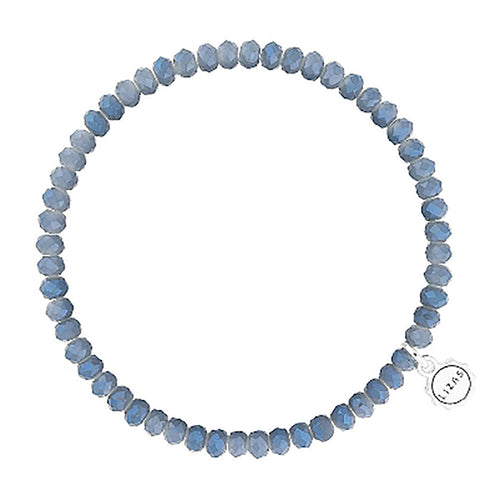 Lizas Knoxville 4mm Crystal Bracelet Denim Blue