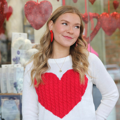 Lots of Love Sweater Red Heart