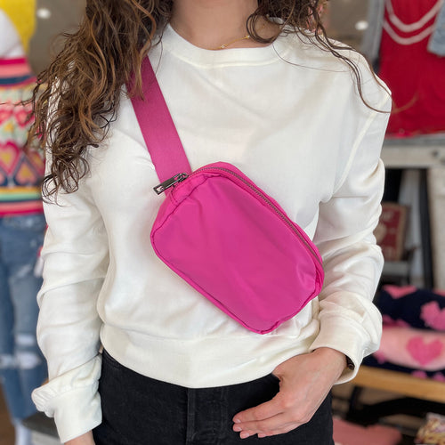 Nylon Belt Bag Hot Pink