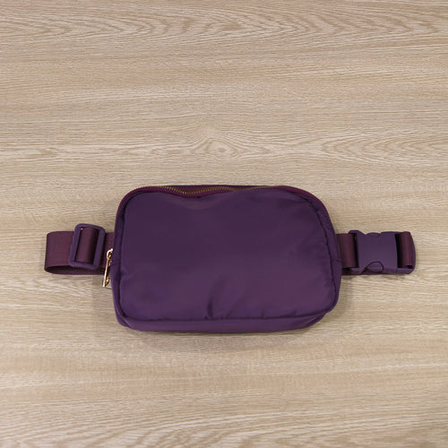 Nylon Belt Bag Purple
