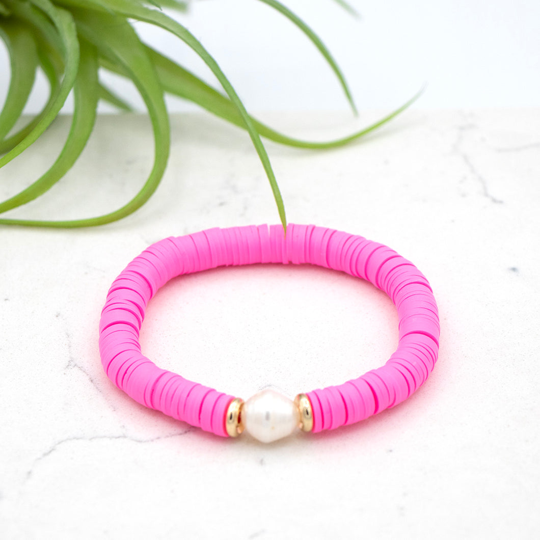 Oversized Baja Bracelet Hot Pink