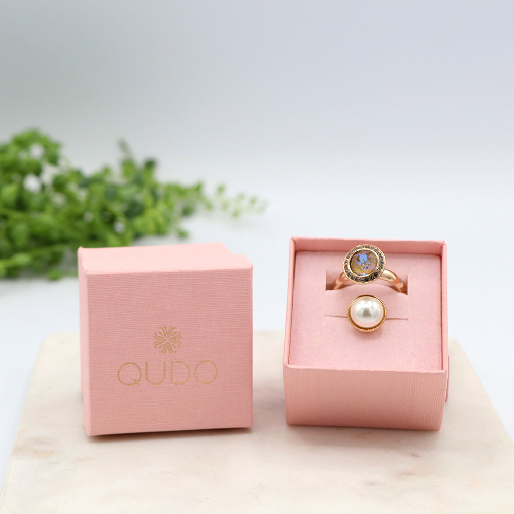 Qudo Mystic Pearl Ring Gift Set