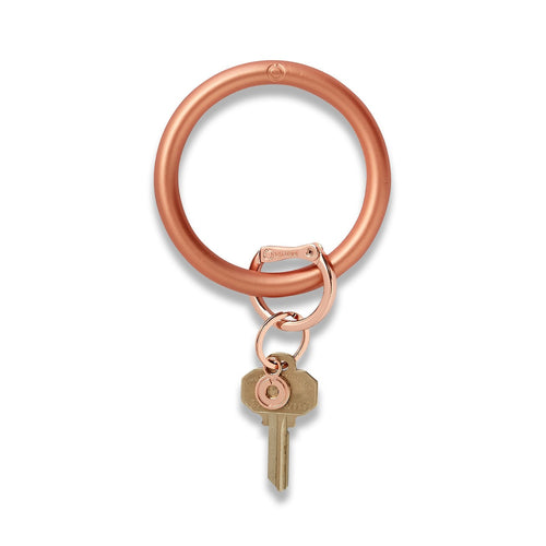 Big O Silicone Key Ring: Rose Gold